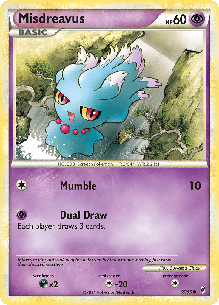 Carta Pokémon Misdreavus 65