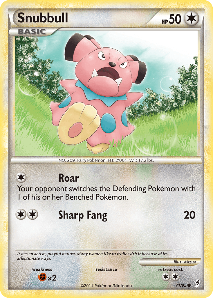 Carta Pokémon Snubbull 71
