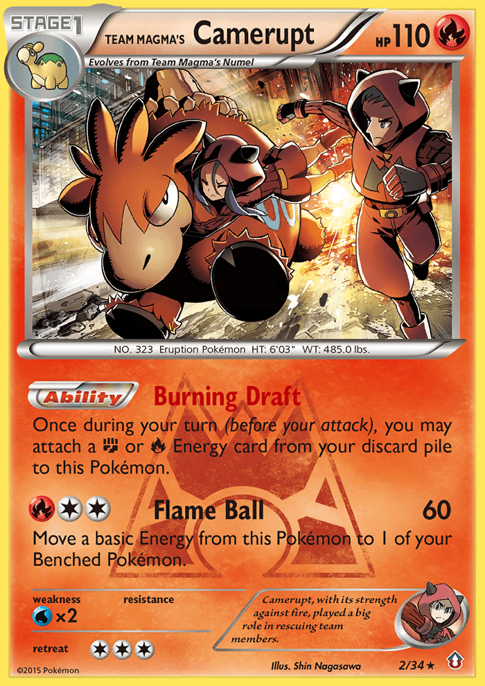 Carta Pokémon Team Magma's Camerupt 2