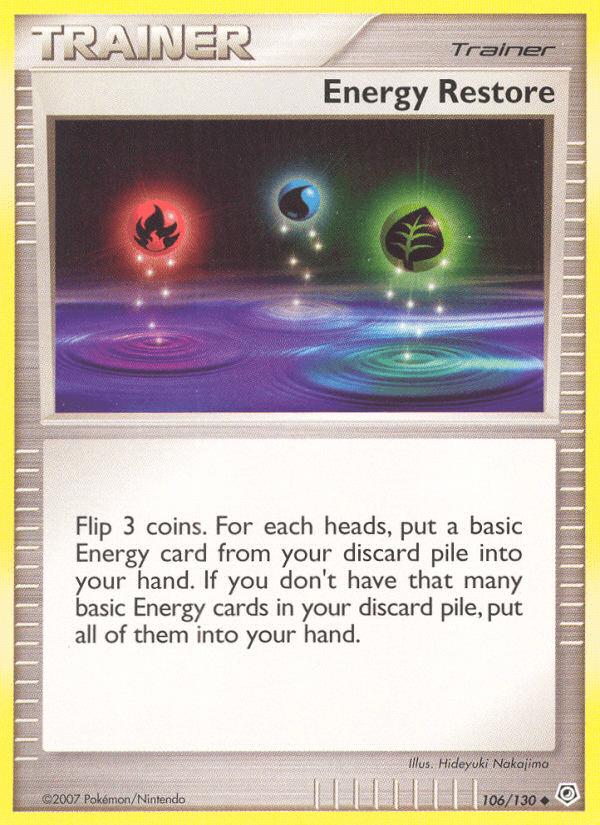 Carta Pokémon Energy Restore 106