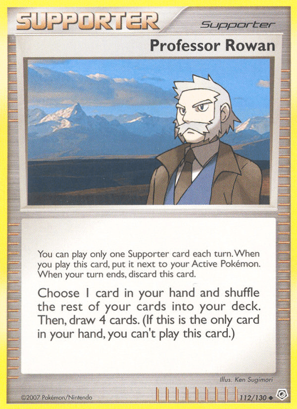 Carta Pokémon Professor Rowan 112