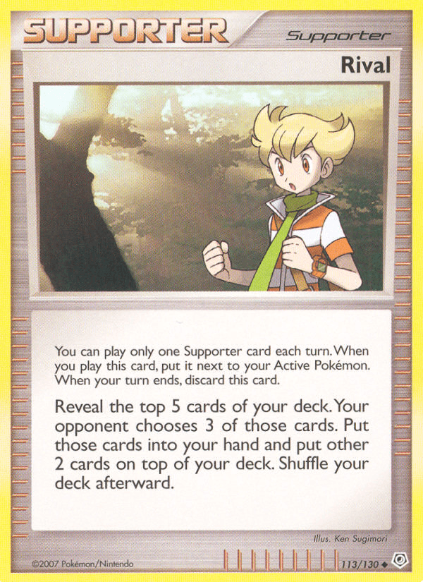 Carta Pokémon Rival 113