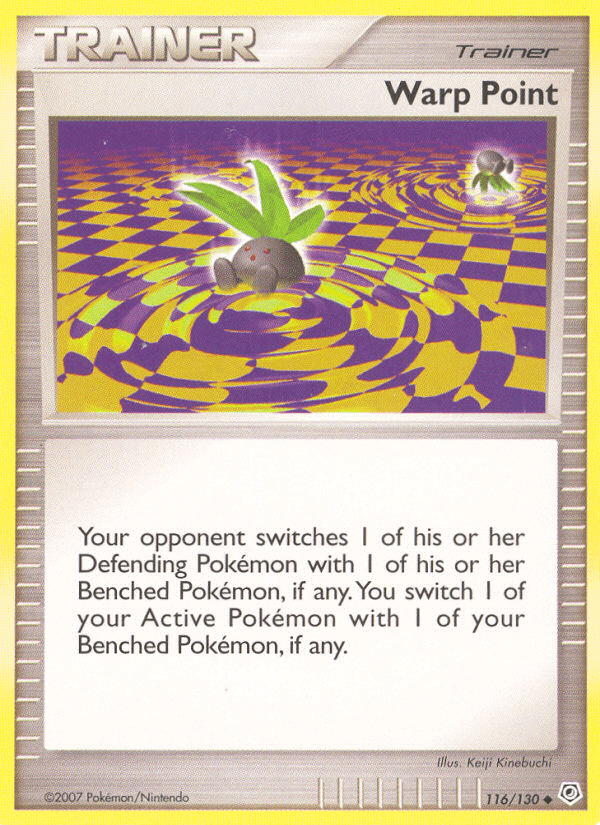 Carta Pokémon Warp Point 116