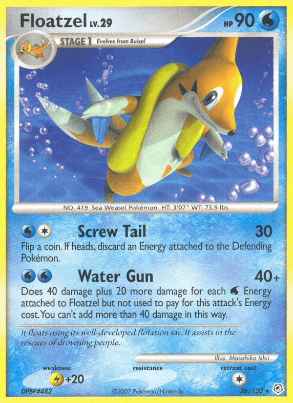 Carta Pokémon Floatzel 26