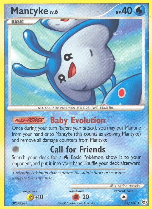 Carta Pokémon Mantyke 55