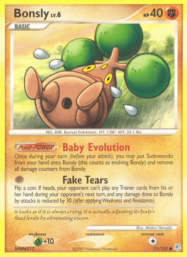 Carta Pokémon Bonsly