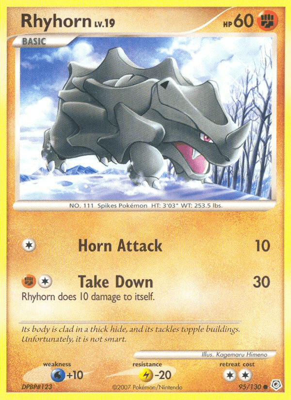 Carta Pokémon Rhyhorn 95