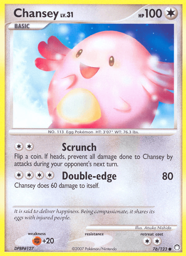 Carta Pokémon Chansey 76