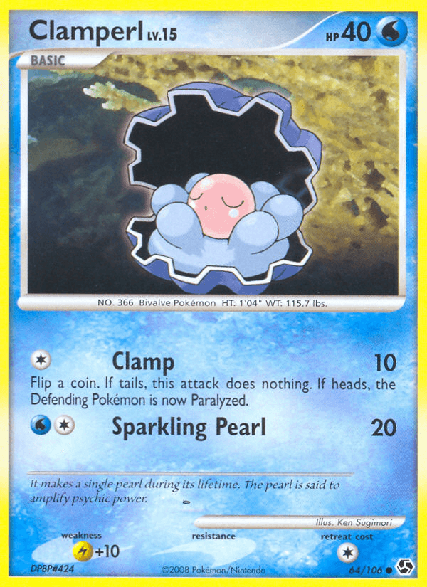 Carta Pokémon Clamperl 64