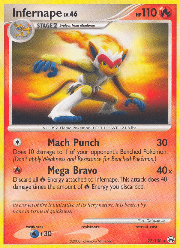 Carta Pokémon Infernape 22