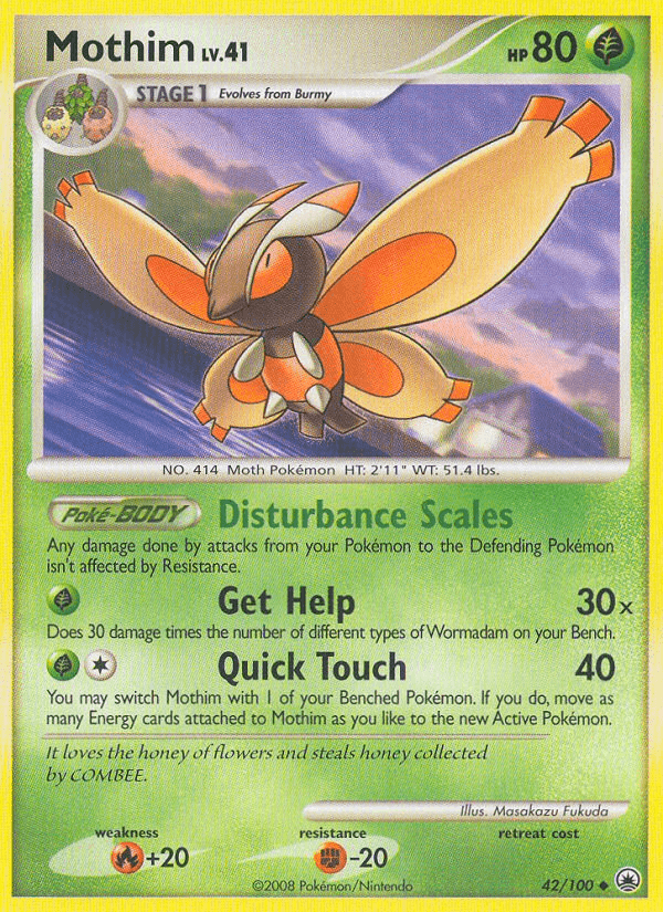 Carta Pokémon Mothim 42