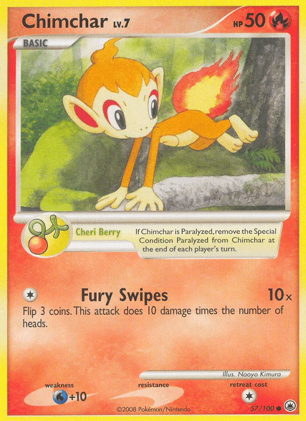 Carta Pokémon Chimchar 57