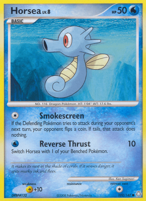 Carta Pokémon Horsea 102