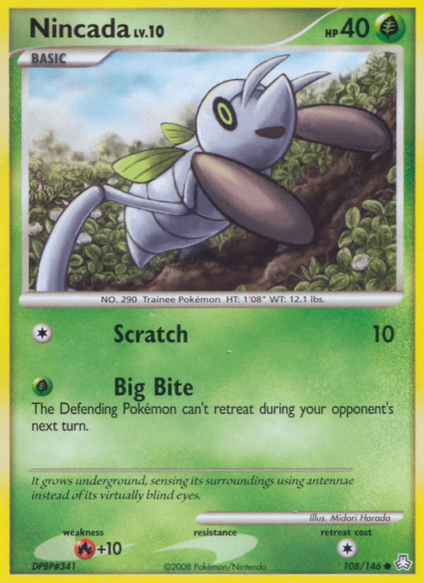 Carta Pokémon Nincada 108