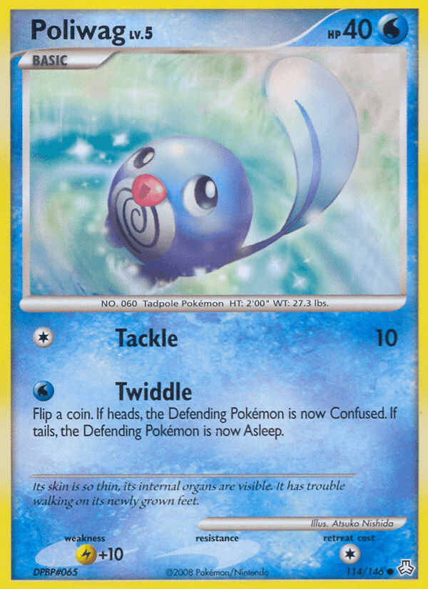 Carta Pokémon Poliwag 114