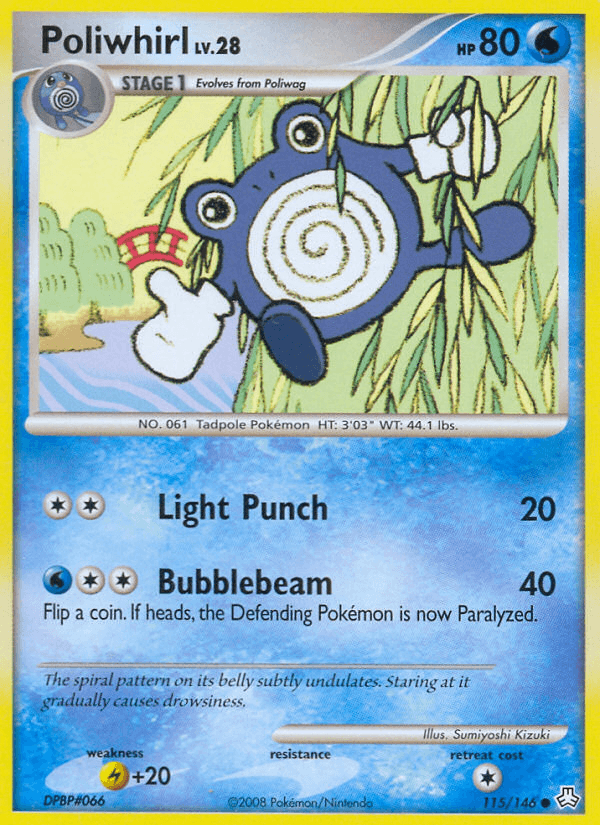 Carta Pokémon Poliwhirl 115