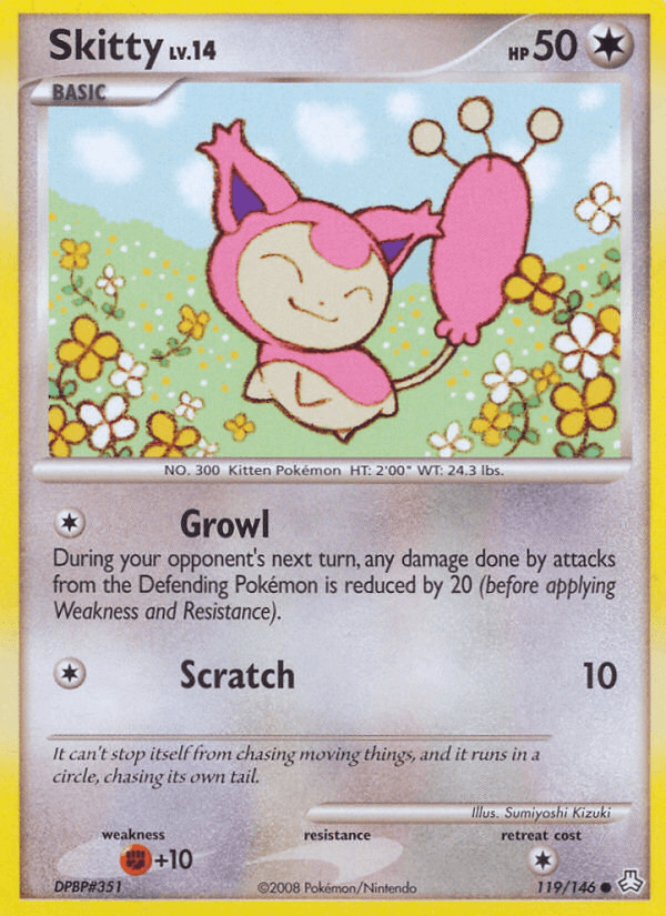 Carta Pokémon Skitty 119