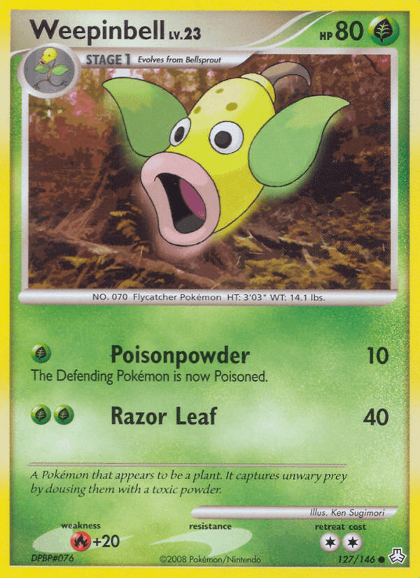 Carta Pokémon Weepinbell 127