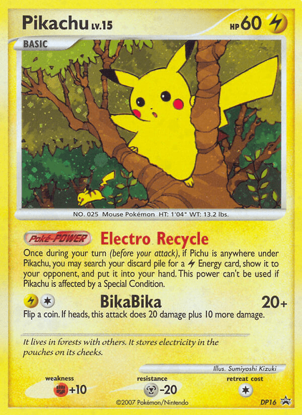 Carta Pokémon Pikachu