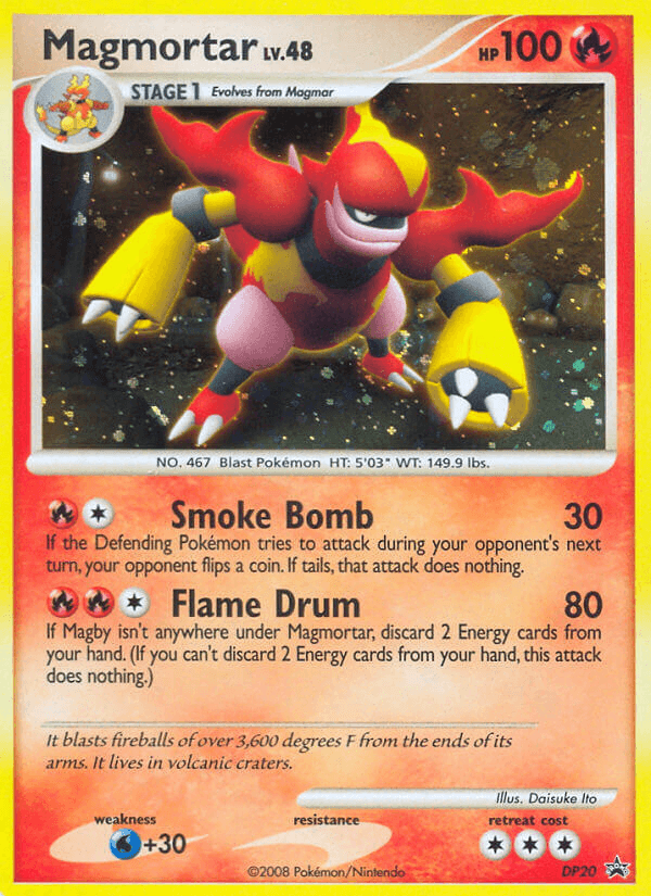 Carta Pokémon Magmortar DP20