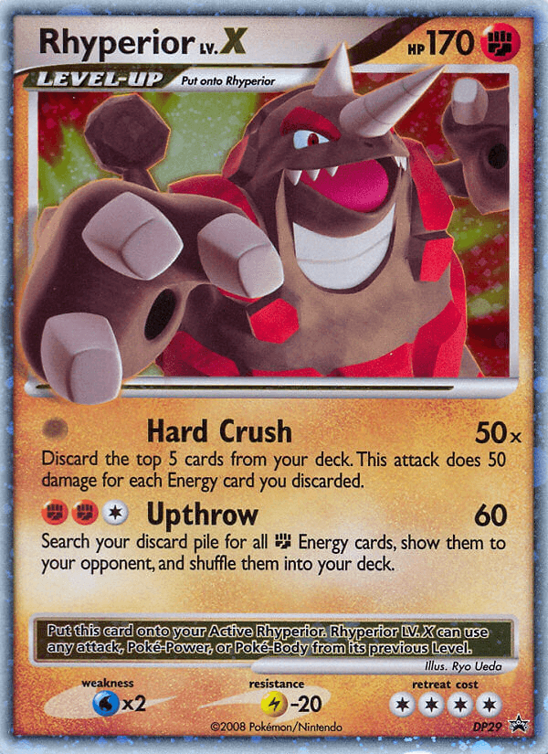 Carta Pokémon Rhyperior LV.X DP29
