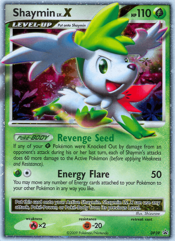 Carta Pokémon Shaymin LV.X DP39