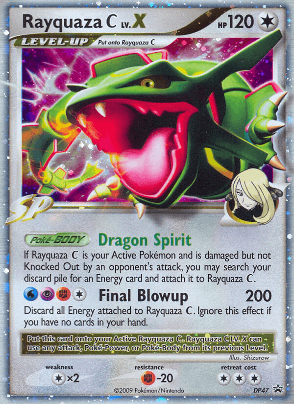Carta Pokémon Rayquaza C LV.X DP47