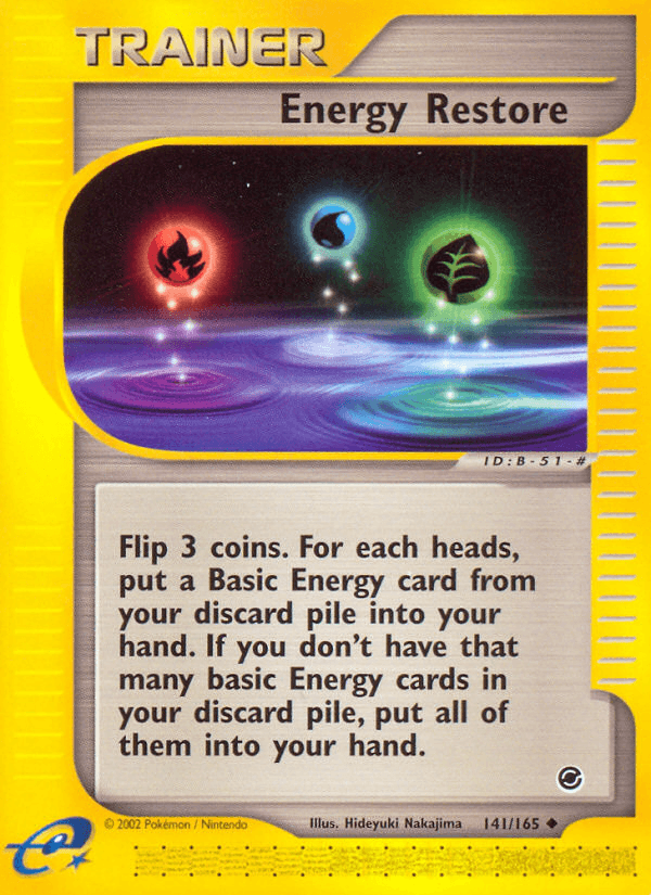 Carta Pokémon Energy Restore 141