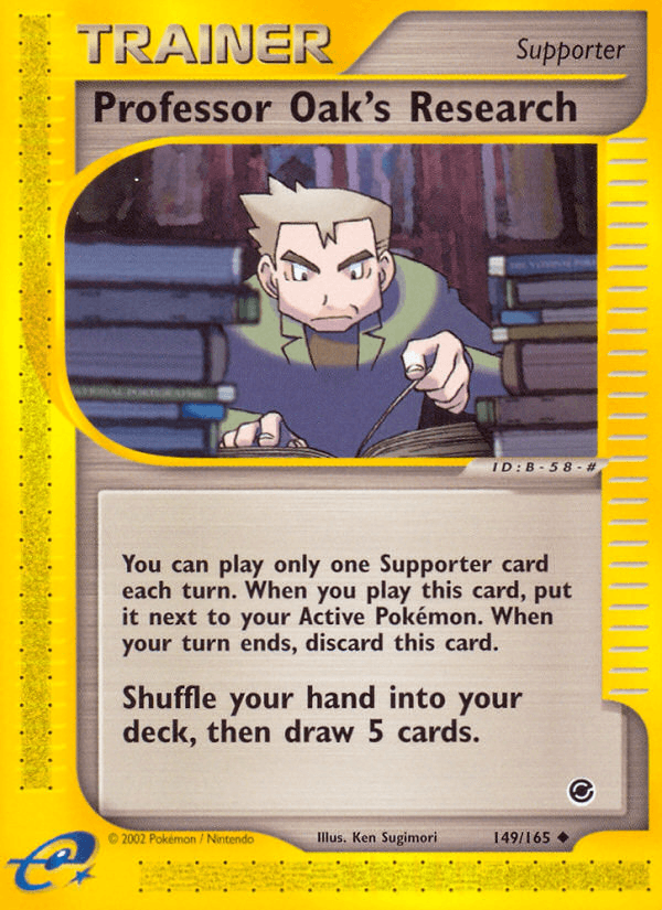 Carta Pokémon Professor Oak's Research 149 de Expedition Base Set