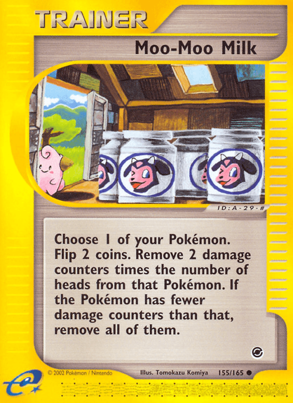 Carta Pokémon Moo-Moo Milk 155 de Expedition Base Set