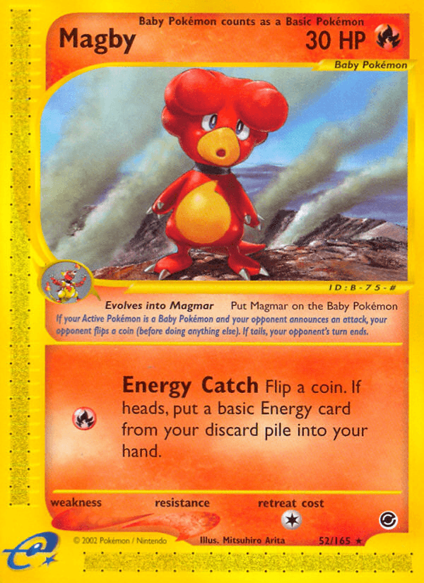 Carta Pokémon Magby 52