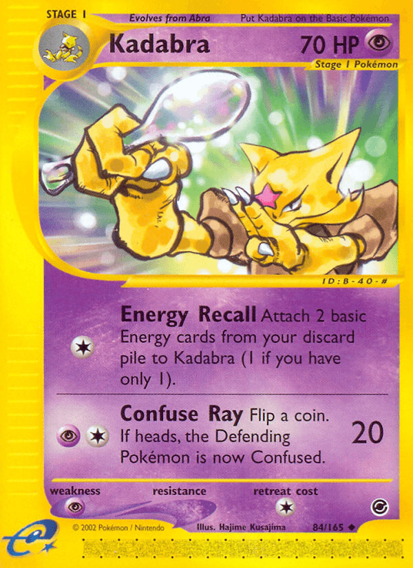Carta Pokémon Kadabra 84