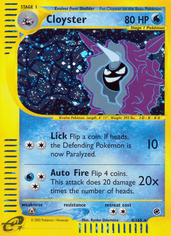 Carta Pokémon Cloyster 8