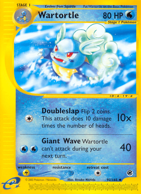 Carta Pokémon Wartortle 92