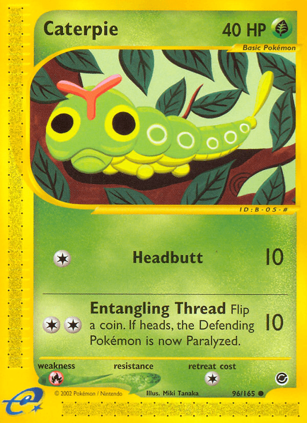 Carta Pokémon Caterpie 96
