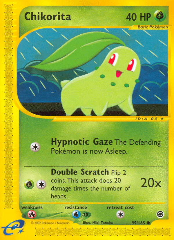 Carta Pokémon Chikorita 99