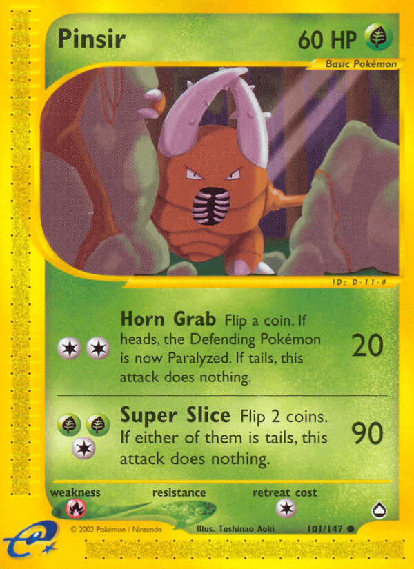 Carta Pokémon Pinsir 101