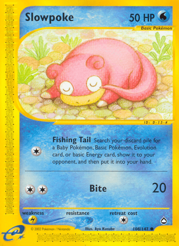 Carta Pokémon Slowpoke 108