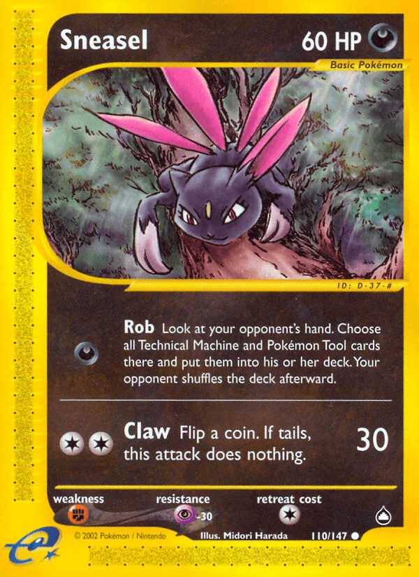 Carta Pokémon Sneasel 110