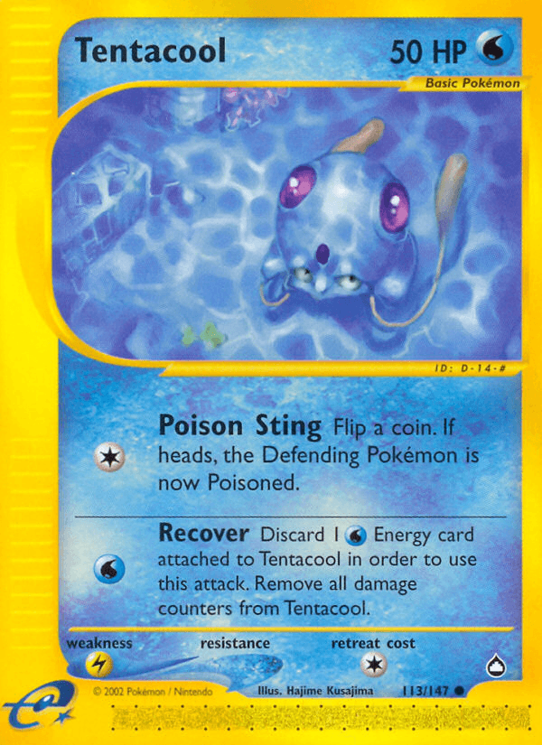 Carta Pokémon Tentacool 113