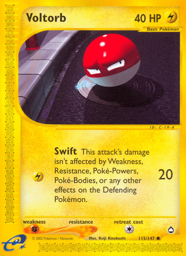 Carta Pokémon Voltorb 115