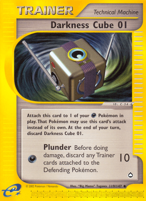 Carta Pokémon Darkness Cube 01 119