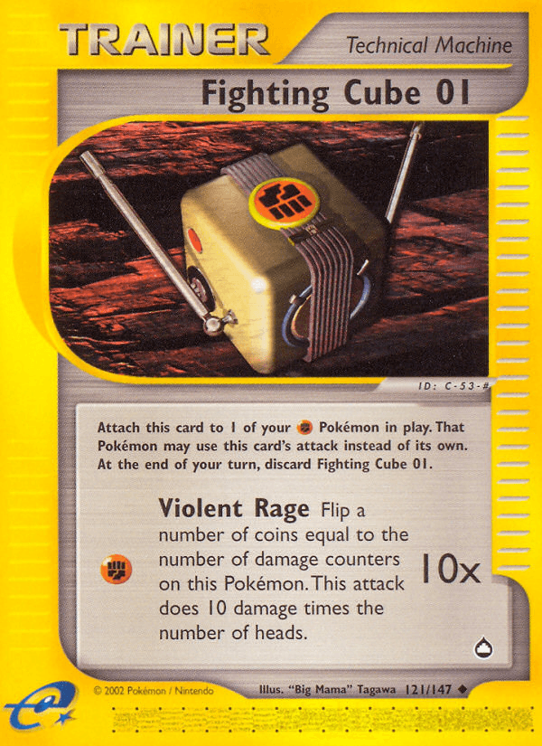 Carta Pokémon Fighting Cube 01 121