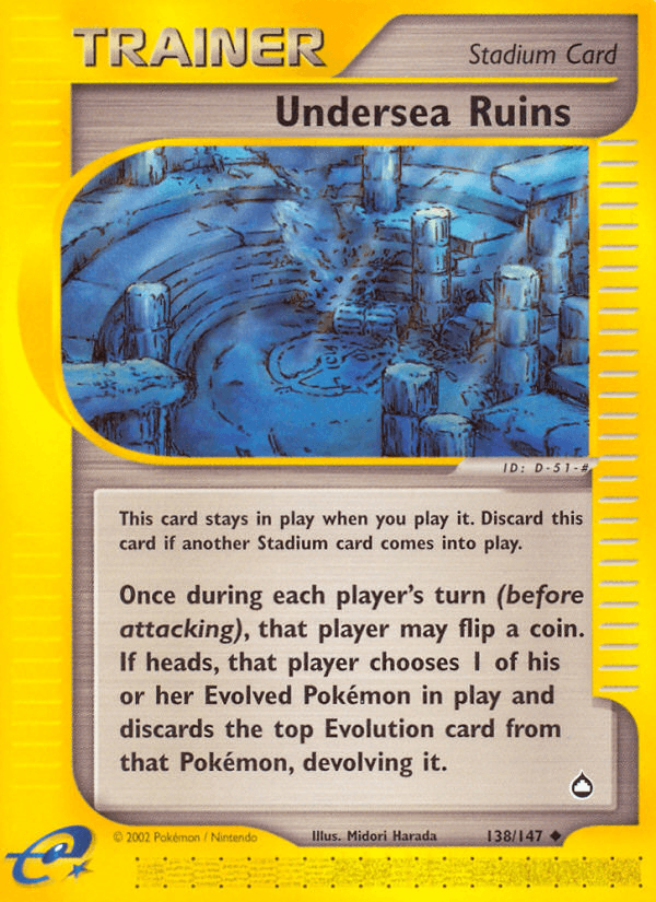 Carta Pokémon Undersea Ruins 138