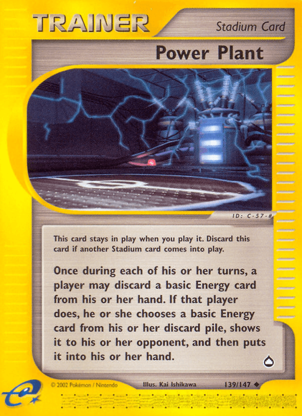 Carta Pokémon Power Plant 139