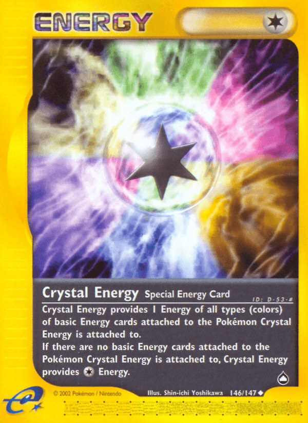 Carta Pokémon Crystal Energy 146 de Aquapolis