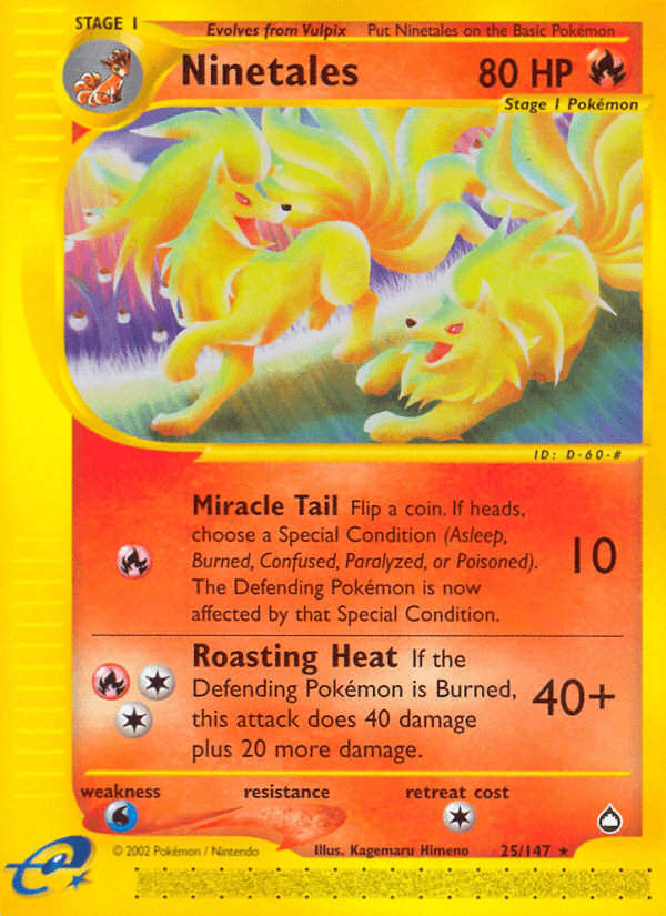 Carta Pokémon Ninetales 25