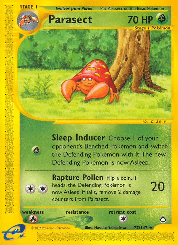 Carta Pokémon Parasect 27