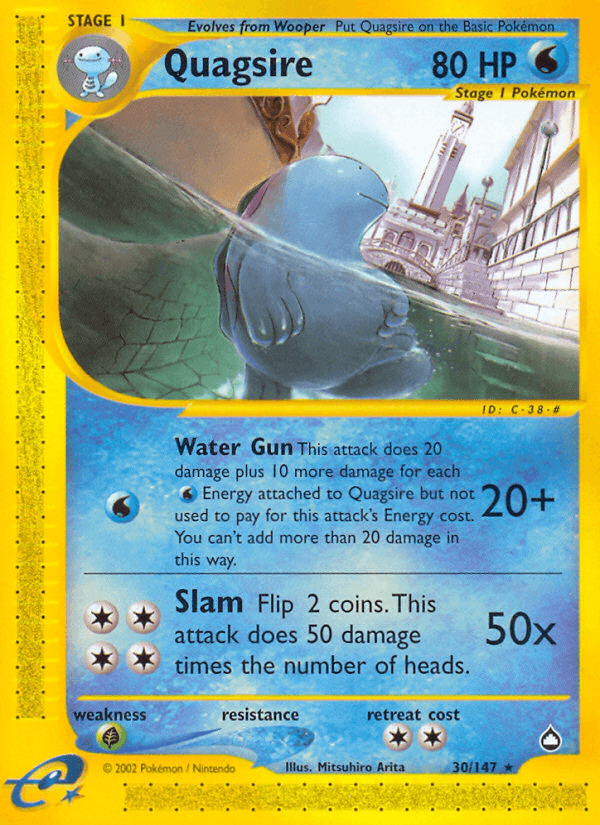 Carta Pokémon Quagsire 30