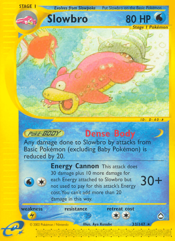 Carta Pokémon Slowbro 33